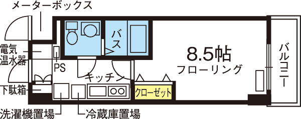 アヴァンセ四ツ谷 間取り図