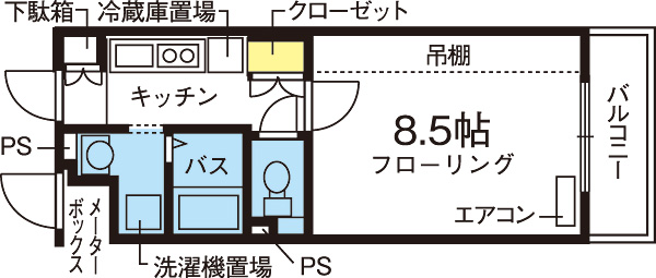 棒屋第7住吉ハイツ 間取り図