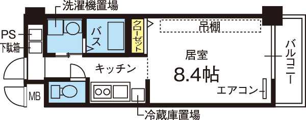 フェリーチェビータ川名 間取り図