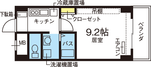アヴァンセ四ツ谷Ⅱ 間取り図