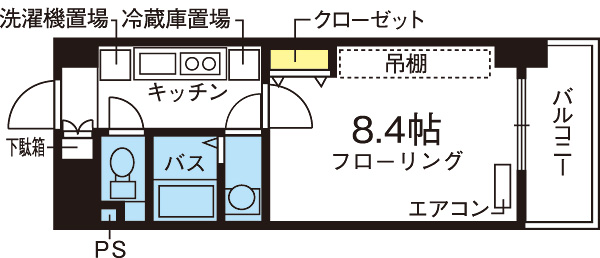 アヴァンセ鏡池 間取り図