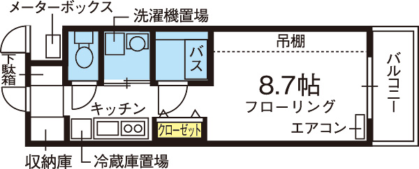 ウエストコート 間取り図