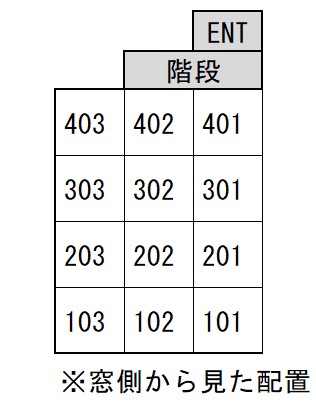 棒屋第7住吉ハイツ 配置図