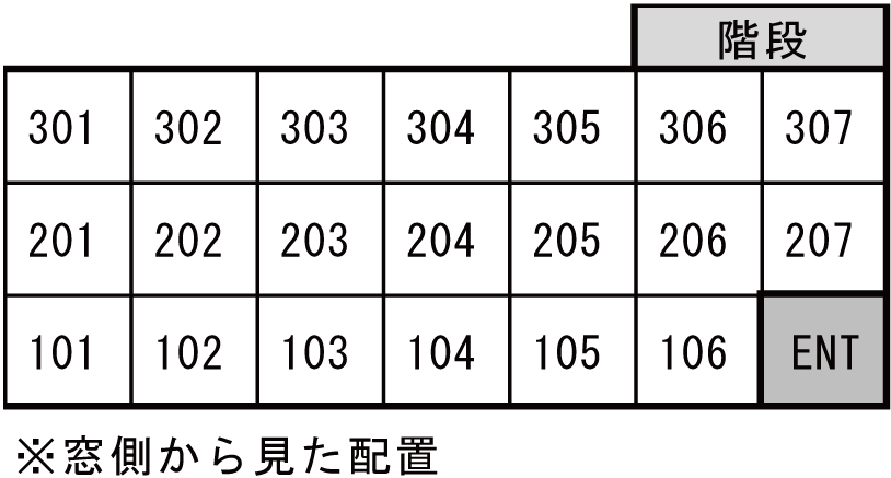 棒屋第3下池ハイツ 配置図