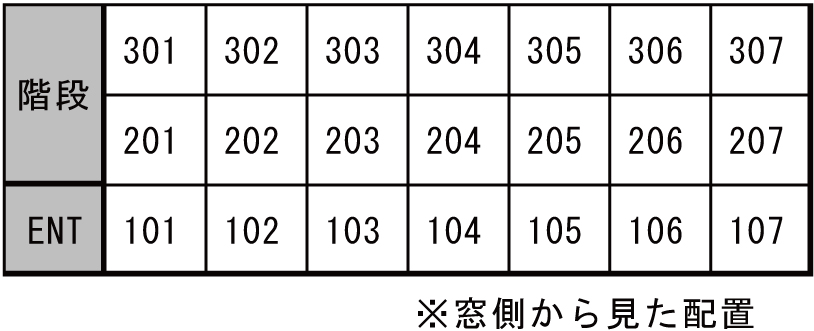 棒屋第4住吉ハイツ 配置図