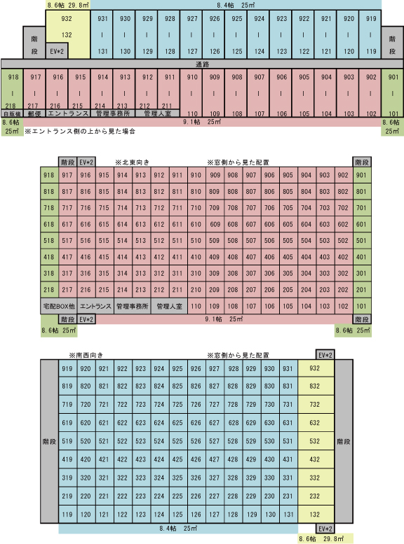 フィール城北 配置図