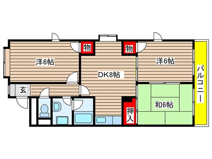 コ－ポ原 間取り