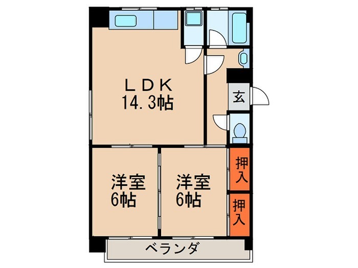 コンセール東山 間取り