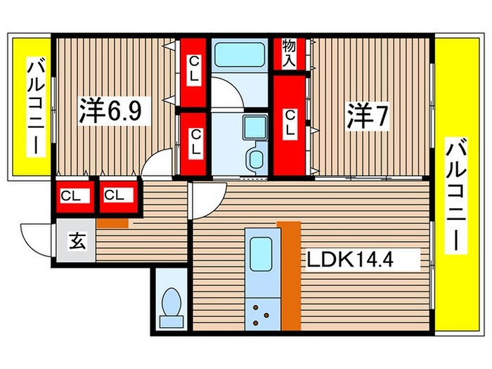 City Pal Sakurayama 間取り