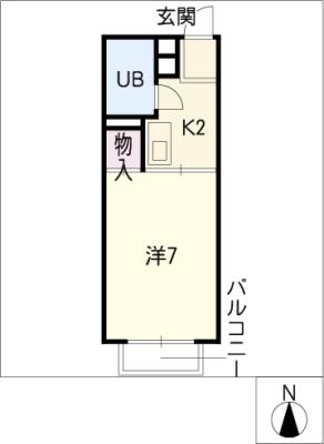 ドーミトリ前山Ｃ棟 間取り