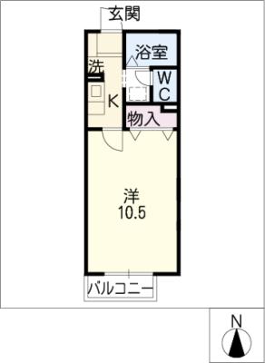 メゾン・ラポール　Ｆ棟 間取り
