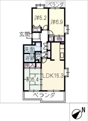 南山レジデンスＡ棟 間取り