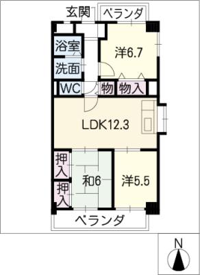 プレシオン猫洞 間取り