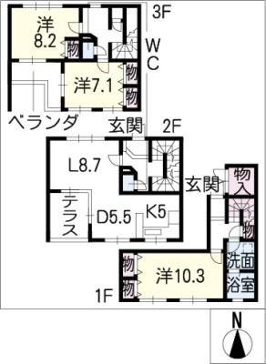シーズンステージ東山Ｂ 間取り