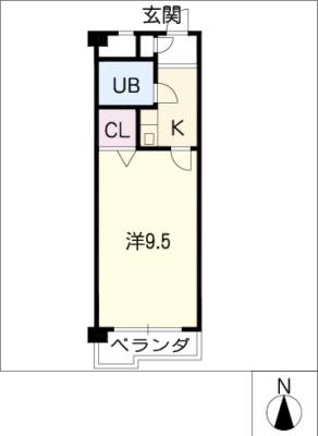  ライオンズマンション名大ウエスト１１１号 間取り