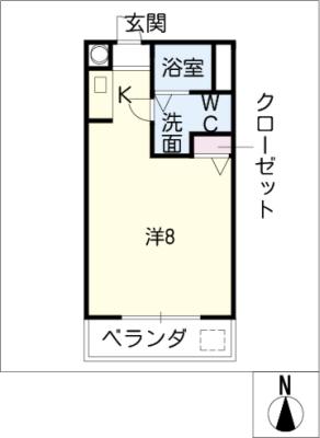 朝岡シティマンション 間取り
