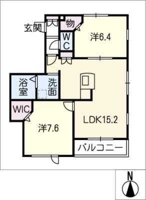 クレール幸川 間取り