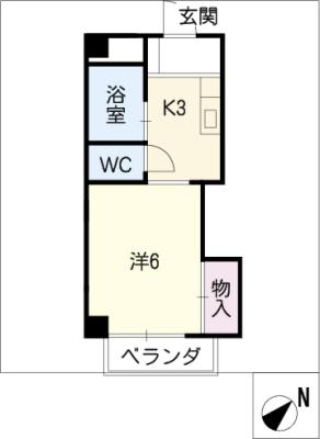 ハイツ竹の山 間取り
