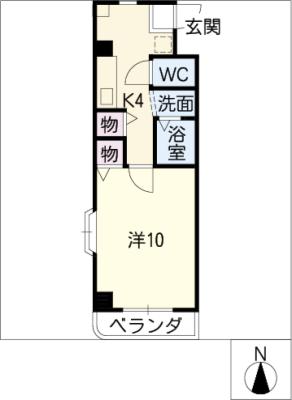 アヴェニューコート栗真Ｂ棟 間取り