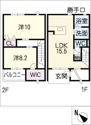 Ｃ’Ｓファミリア前山Ｂ棟 間取り