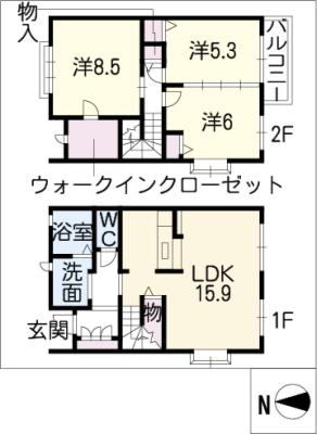 Ｃ’Ｓファミリア前山Ｃ棟 間取り