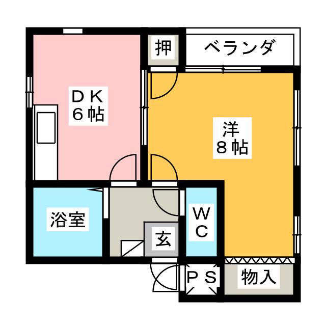 サンハイツ鶴羽 間取り