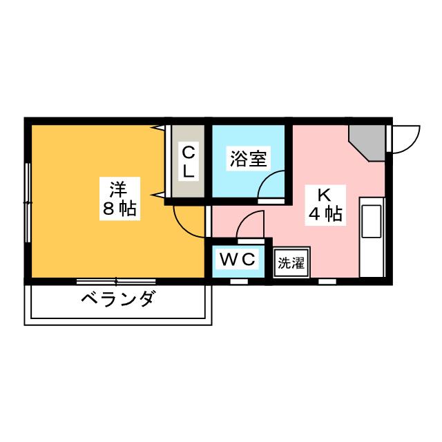 メゾン鹿谷Ⅱ 間取り