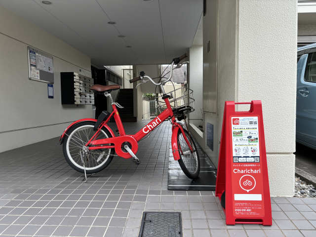 ラディアント千種 敷地内にポートがあるのでとても便利です　