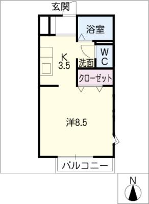 ヴィラ長久手１ 間取り