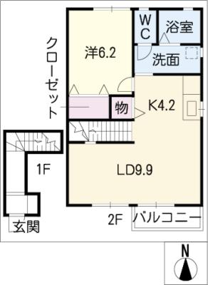 アーリー・バード鶴羽Ⅱ 間取り