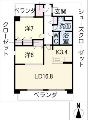 レジデンス宝が丘 間取り