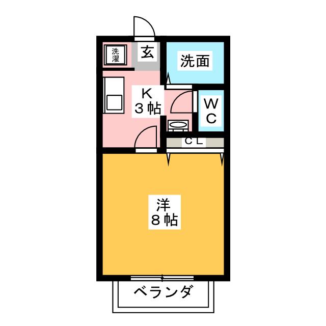 ｄｏｕｘ・ｕｎⅡ【ドゥー　アン　ツー】 間取り