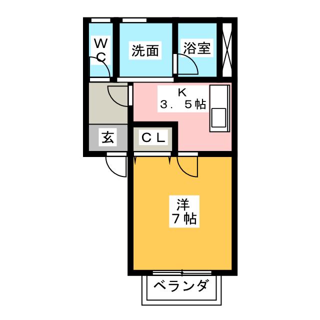 サニーコート上浜Ｂ 間取り