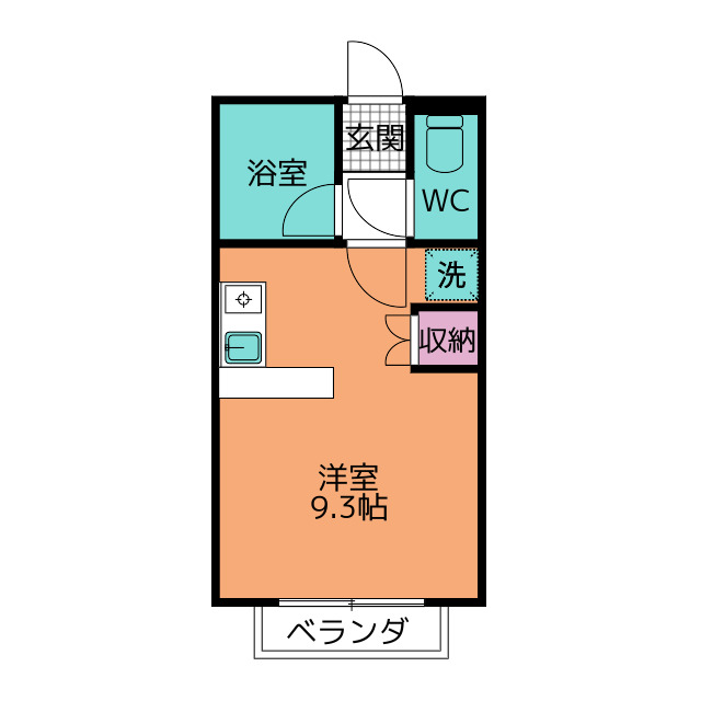 グリーンヒルズＢ 間取り