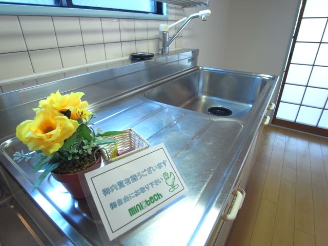 パークサイドマンション シングルレバーの蛇口が使いやすい