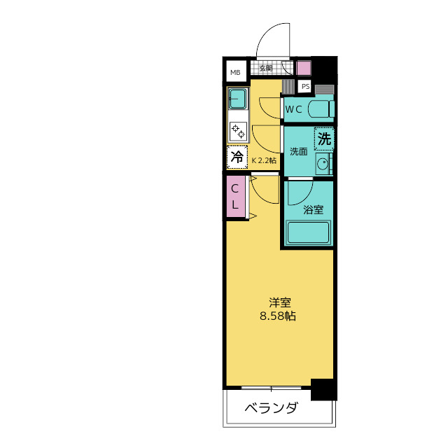 アールズテラス名駅 間取り