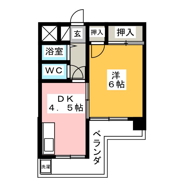 秀美寮 間取り