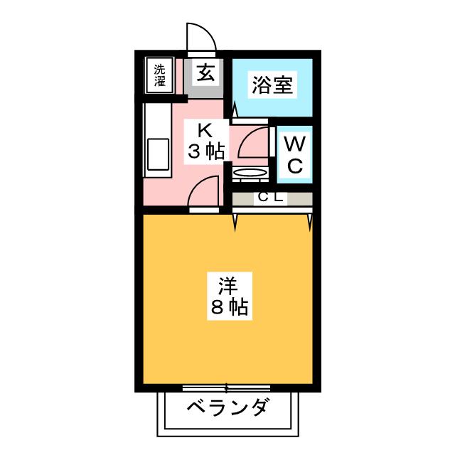 ｄｏｕｘ・ｕｎⅡ【ドゥー　アン　ツー】 間取り