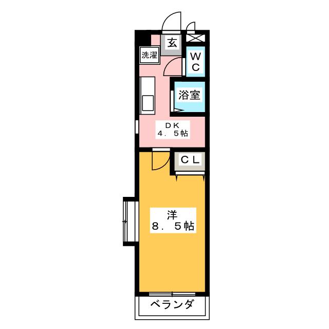 バンベール高辻 間取り