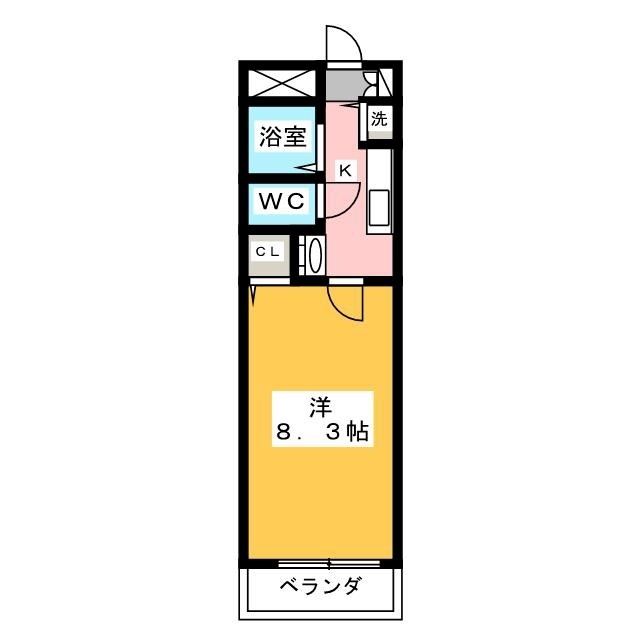 ＳＴＵＤＩＯ　ＮＡＮＢＵ（ストゥ-ディオナンブ） 間取り