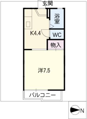 石神ハイツＡ棟 間取り