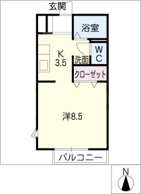 ヴィラ長久手１ 間取り
