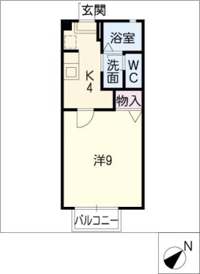 ディアス竹の山　Ａ棟 間取り