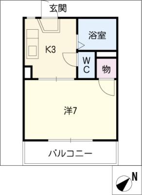 ジュネスひかり　Ｂ棟 間取り