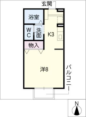 セジュールフジタⅢ 間取り