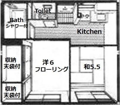 ｼﾃｨハイム101 間取り