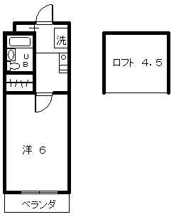 城北ロイドアパートA 間取り