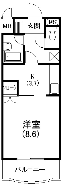 パリス富塚 間取り