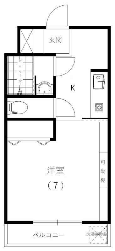 カレッジハイツⅠ 間取り