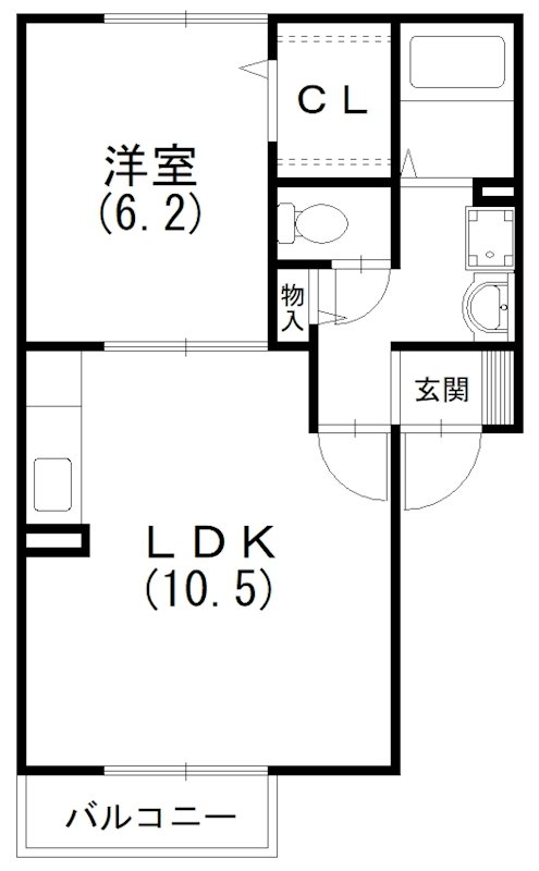 デパール城北B 間取り